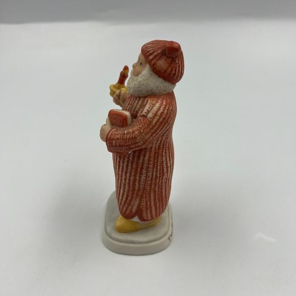 Vintage Jolly Santa By Schmid Ceramic Figurine 1985 B Shackman Christmas Decor - Picture 4 of 7